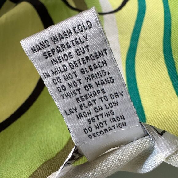 Vintage 70s Green Silk Abstract Sequin Beaded Shirt S - Picture 6 of 6